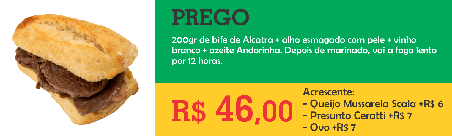 Sanduiche Prego Sandoca
