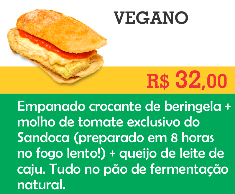Sanduiche Vegano Sandoca Mobile